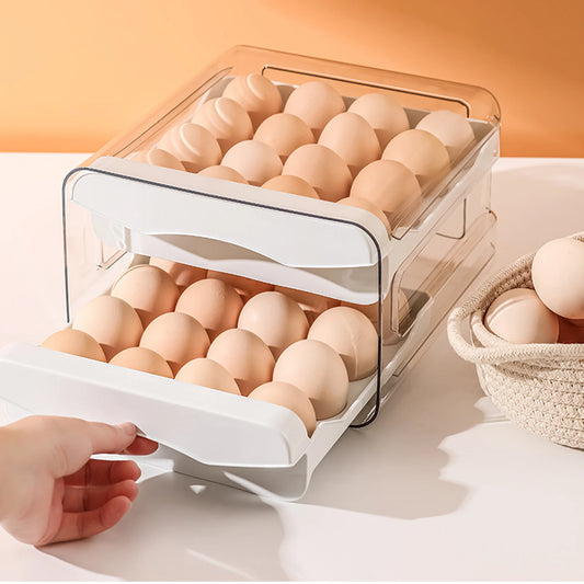 2-Layer stackable Egg Storage Organizer