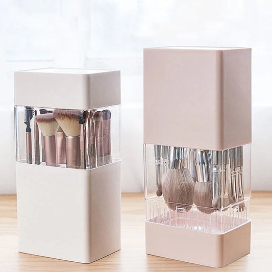 Dustproof Cosmetic Brush Storage Box