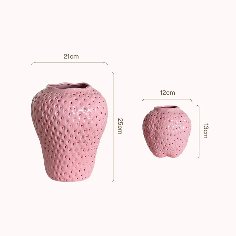 Strawberry Shaped Flower Vase