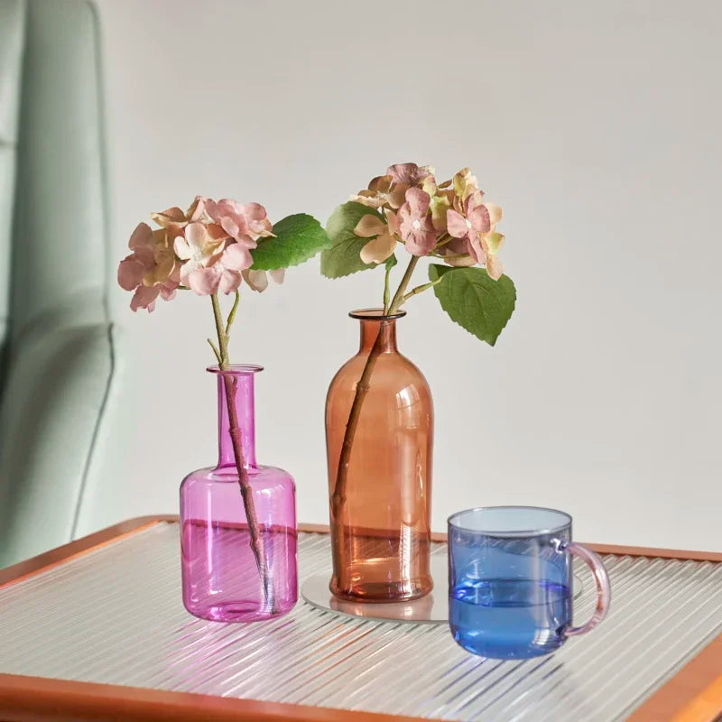 Colorful Glass Flower Vase