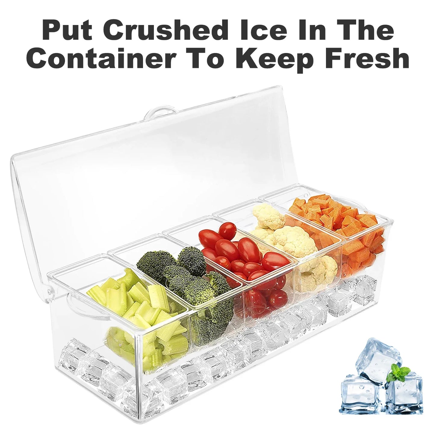 Condiment Dispenser Tray with Lid