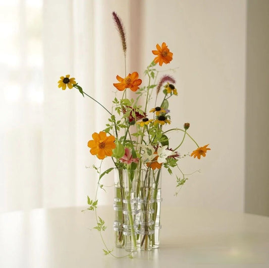 Clear Glass Flower Vase Tubes