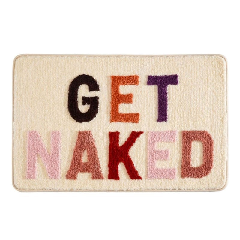 Get Naked Bathroom Rug